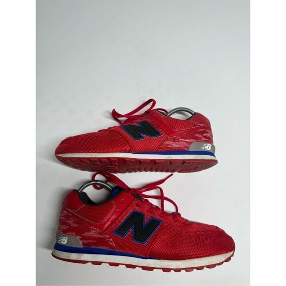 New balance 574 Men’s Classic Paint Chip Red White Blue Size 6 See Description - Picture 11 of 15